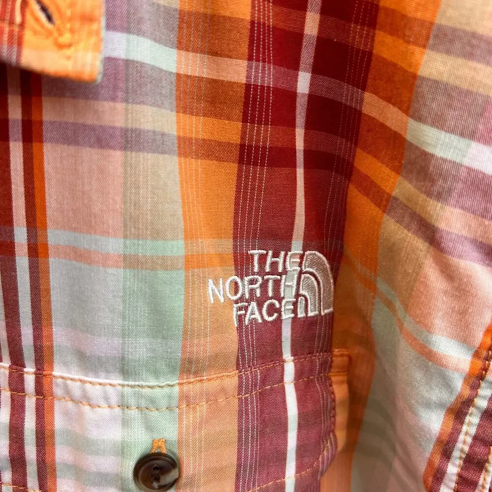 The North Face Delridge Plaid Short Sleeve Button Shirt Mens XXL